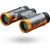 PENTAX Binoculars UD 9x21 - Gray and Orange. A bright and clear field of view, lightweight body with roof prism, Fully Multi-Coated optics, 9x magnification, ideal for concerts, sports, traveling.