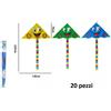 Set 20 Pezzi Aquilone In Nylon Colori Assortiti Gioco Bambini Estate 72277 dfh