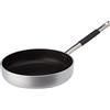 Pentole Agnelli ALSC2111SC28 Padella Dritta con Manico, Alluminio, Argento, 28 cm