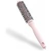 Olivia Garden Expert Blowout Speed - Rosa pastello - 25 - Spazzola rotonda in ceramica con corpo extra lungo per messe in piega 25% più veloci