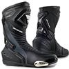 SHIMA RSX-6 Men, Scarpe Moto Uomo | Rinforzate Stivali Moto Uomo in Pelle, Supporto alla Caviglia, Suola Antiscivolo, Impugnatura del Cambio (Nero, 47)