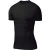 PowerLayer - Maglietta di Compressione a Maniche Corte Base Layer - Termica - Dimensioni Uomo - Nero, XL