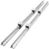 VEVOR Guida Scorrevole Lineare SBR16 per Cassetti 2 Pezzi Lunghezza 800mm 4 Cuscinetti SBR16UU, Binario di Guida 2 Pz per Scorrimento per Cassetti Mobili in Acciaio al Carbonio Carico Statico 774N