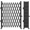 VEVOR Cancello di sicurezza pieghevole singolo, 2,4 m H x 2,16 m L, Cancello per porta pieghevole, Cancello di sicurezza a fisarmonica in acciaio, Cancello di sicurezza espandibile flessibile