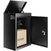 VEVOR Cassetta Postale per Pacco da Parete in Acciaio Zincato con Serratura a Codici 39x27x52,2 cm Capacità Carico 15-20 kg, Cassetta Murale per Pacchi Dimensioni max. per Pacco da 34,6x19,8x19 cm