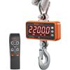 VEVOR Bilancia Industriale da Gru Carico Max. 1000 kg Bilancia Digitale da Gru con Telecomando Alloggiamento in Alluminio Fuso Display a LED ad Alta Precisione, Bilancia Digitale per Carichi Pesanti