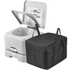 VEVOR Toilette Portatile da Campeggio 430 x 340 x 300 mm Toilette da Viaggio a Prova di Perdite e Inodore con Serbatoio di Scarico da 12 L Vasino Porta per Auto da Campeggio per Adulti e Bambini