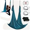 VEVOR Amaca e Altalena per Yoga Aerea, 5,5 Metri, Starter Kit per Yoga Aerea con Tessuto in Nylon da 100 g/m², Hardware Completo e Guida di Installazione Facile, Volo Antigravità Verde