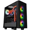 Thermaltake Midi-Tower PC Case Thermaltake View 21 Tempered Glass RGB Plus Nero 4 ventole LED pre-montate, filtro per la polvere, [CA-1I3-00M1WN-05]