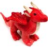 Uni-Toys - Drago rosso - 26 cm (lunghezza) - Peluche - Peluche peluche