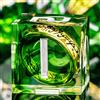 ORIFANTOU - Set di dadi DND con anello dorato magico con custodia, resina verde con bordo affilato D e D per l'uso con D&D Tabletop Games Lord fatto a mano con dadi poliedrici D20 D12 D10 D8 D6 D4