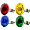 OmniaLaser OL-KIT4COLOR60 Kit 4 Lampadine Colorate ad Incandescenza Spot, E27, 60 Watt