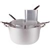 PENTOLE AGNELLI Casseruola alta + 4 spicchi Ø cm 40x22h 26 litri alluminio 3mm