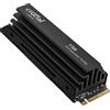 ‎Crucial Crucial T705 SSD 2TB PCIe Gen5 NVMe M.2 SSD Interno Gaming con Dissipatore Premi