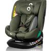 Lionelo Seggiolino Auto 0-36 Kg Isofix / 0M - 12 Anni / 40-150 cm / Gruppo 0+/1/2/3 Girevole a 360° colore Green Olive - Bastiaan One i-Size