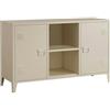 Dmora Credenza Ribes, Buffet da Soggiorno, Madia da Salotto, Dispensa da Cucina, 120x40 h73 cm, Panna