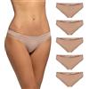 Pompea Pack 5 Pezzi Slip Vita Bassa Cotton Planet Cotone Skin