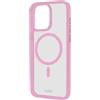 SBS Mag Frame Case - Cover MagSafe per iPhone 16 Pro - Flessibile e Resistente, Protezione Antiurto e Antigraffio, Protezione Fotocamere, Materiale TPU, Design Slim, Trasparente e Rosa