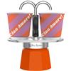 Bialetti Set Mini Moka Express con 2 Tazzine Bianco Arancione