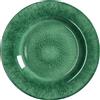 Regalo Italiano Piatto Frutta Melamina D 23,5 Cm H 2,5 Cm Verde