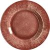 Regalo Italiano Piatto Frutta Melamina D 23,5 Cm H 2,5 Cm Tortora
