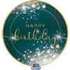 Big Party Piatti Carta Happy Birthday Glamour D 18 Cm Cf 6 Pz