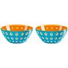 GUZZINI Set 2 Ciotoline Le Murrine in San D 12,5 Cm Azzurro, Arancio