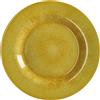 Regalo Italiano Piatto Piano Melamina D 28 Cm H 3 Cm Giallo