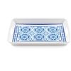 GUZZINI Vassoio Rettangolare Decoro Blues con Manici Melamina Table Decor