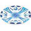 GUZZINI Piatto Dessert Decoro Blues Melamina Table Decor