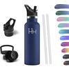 HoneyHolly Borraccia Termica Bambini, 500 ML Senza BPA, Borraccia Termica, Sottovuoto a Doppia Parete, Bottiglia Termica, 18/8 Acciaio Inox, Borracce Termiche, Borraccia per Scuola, Sport, Campeggio
