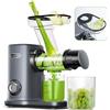 AMZCHEF Estrattore Frutta e Verdura Compatto con Due Modalità di Alimentazione per un facile utilizzo - 150W Spremiagrumi Silenziosi con e Masticazione Inversa - Spremiagrumi Senza BPA - Grigio