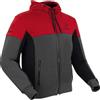Bering Giubbotto Moto Bering HOODIZ VENTED Antracite Rosso