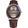 Orizontime Pagani Design - Orologio meccanico automatico da uomo, quadrante 42 mm, cinturino in pelle (Marrone Oro)