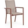 Bizzotto Sedia con Braccioli da Esterno Konnor Barn 56.2x60x66h cm Bizzotto