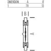 Bot Lighting S.r.l. R7s Lampadina Lineare in Vetro a led 4w Luce Naturale 4000k 470lm bot Lighting