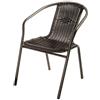 Verdelook Sedia da Giardino con Braccioli in Metallo e Polyrattan ios Verdelook