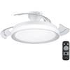 Philips Lighting Ventilatore da Soffitto Plafoniera led C/pale a Scomparsa C/telecomando col Bian