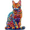 Jigfoxy Puzzle in legno per adulti e bambini, giocattolo educativo unico a forma di animale per amici della famiglia, L-34 x 22,9 cm, 175 pezzi