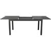 Magazzini Cosma S.P.A. Tavolo da giardino cuba allungabile, alluminio antracite,150/210x90x75 cm