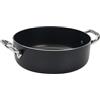 Baldassare Agnelli Casseruola antiaderente AlBlack bassa in alluminio 3mm 2 maniglie - Ø40