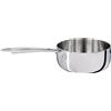 Pentole Agnelli Casseruola alta alu-inox 5-ply per induzione con un manico, ø 20 cm