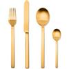 Mepra S.P.A. Stile by pininfarina, servizio posate oro ice 24 pezzi