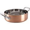 Pentole Agnelli Tegame 1907 copper4 in rame 2,5 mm, 2 maniglie - ø 32 cm