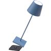 Zafferano S.R.L. Poldina pro lampada da tavolo ricaricabile di zafferano - blu