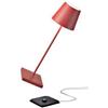 Zafferano S.R.L. Poldina pro lampada da tavolo ricaricabile di zafferano - rosso