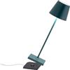 Zafferano S.R.L. Poldina pro lampada da tavolo ricaricabile di zafferano - verde scuro