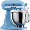 Kitchenaid Artisan, planetaria con testa reclinabile 4,8 lt, accessori in acciaio inox, velvet blue