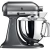 Kitchenaid Artisan, planetaria con testa reclinabile 4,8 Lt, accessori in acciaio inox, Silver