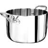 Baldassare Agnelli Casseruola alta 2 manici, in aluinox 5ply, Ø 24 cm